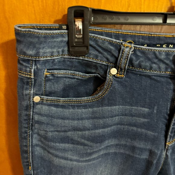 LC Lauren Conrad Womens‎ Dark Wash Mid Rise Super Skinny Jeans Sz 10 - Picture 3 of 14